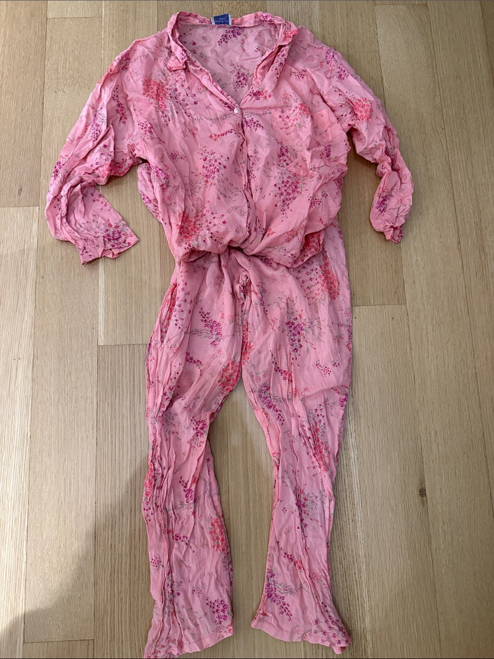 Women's Elberjey Floral Two-Piece Pajama Set